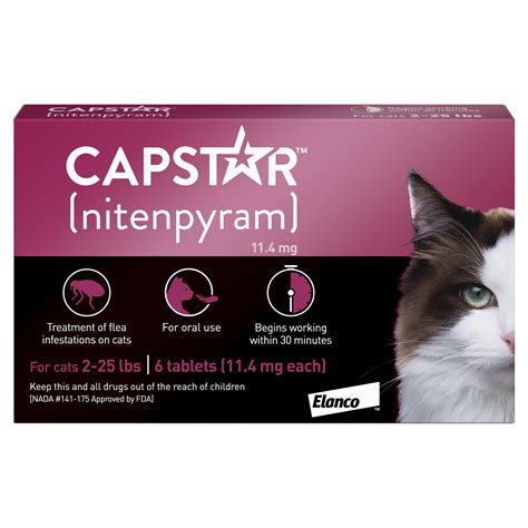 Capstar Fast-Acting Oral Flea Treatment for Cats – 6 Doses - Walmart.com - Walmart.com