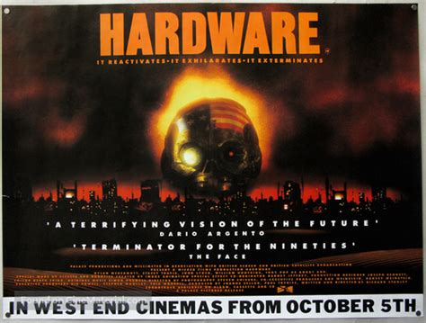 Hardware (1990) British movie poster