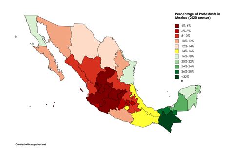 Protestantism in Mexico - Maps on the Web