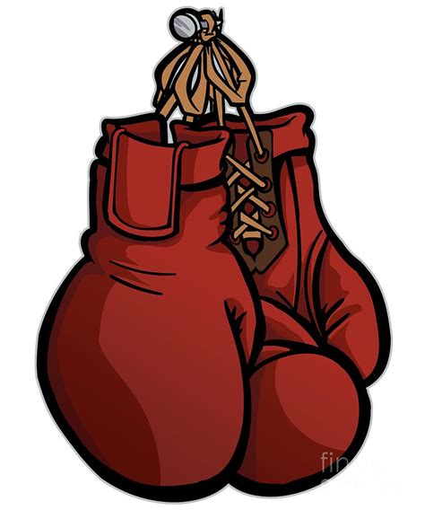 Boxing Gloves Illustration Digital Art by Mister Tee - Pixels