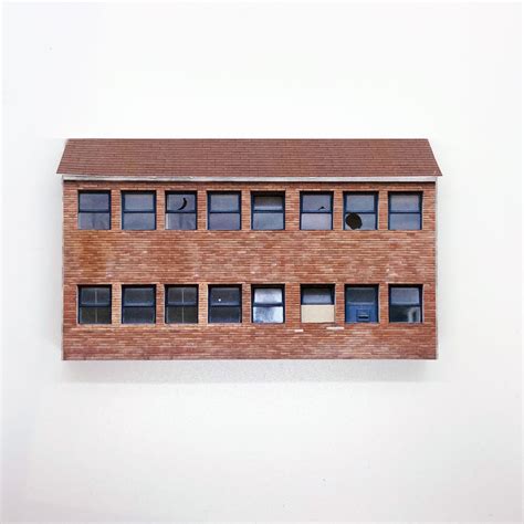 Low Relief N Gauge Industrial Building - Scale Model Buildings