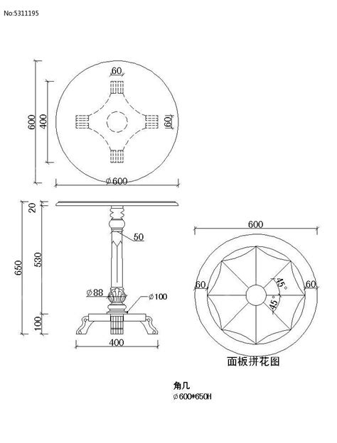 圆桌设计CAD素材图片下载_红动中国