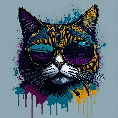 Graffiti Cat Stock Photos, Images and Backgrounds for Free Download