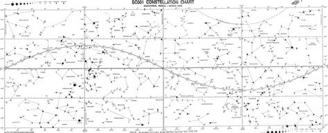 All Sky Constellation Chart with RA & DEC to set our Digital Sky Telescopes | Star chart ...