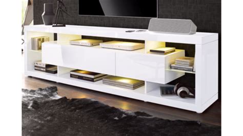 TV Stand "Aurora V4" - White High Gloss | Interior design living room, Tv stand, Tv unit design