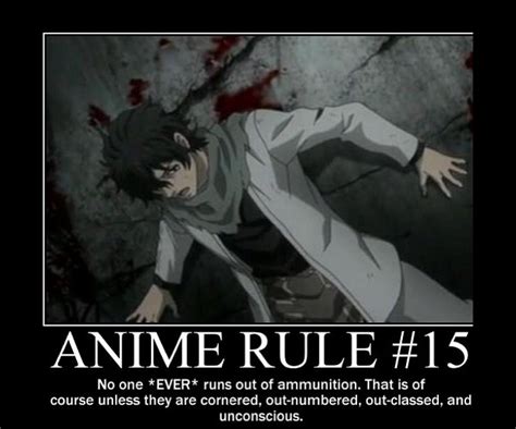 Anime Rule #15 | Anime rules, Anime, Anime memes funny