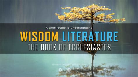 Understanding Wisdom Literature | Ecclesiastes | THEOTIVITY