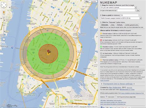 Printable Map Radius Awesome Interactive Nuke Map Displays Possible ...