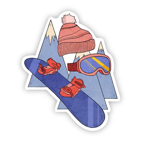 Snowboarding Sticker – Big Moods