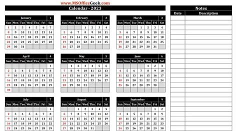 Calendar 2023 Archives - MSOfficeGeek