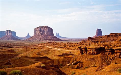 Wild West Desert Area In America Monument Valley Navajo Tribal Park In Arizona Usa Desktop ...