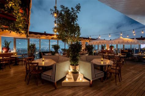 most romantic restaurants los angeles valentines day harriets | Rooftop ...