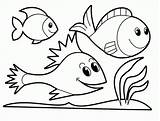 Simple Fish Coloring Pages  Coloring Home sketch template