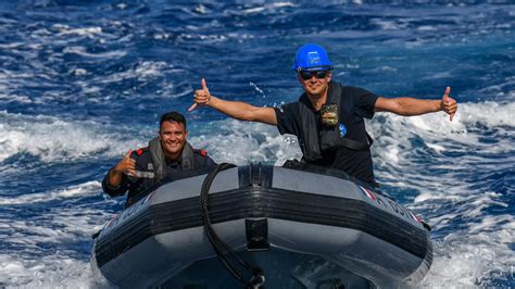 220512-F-KS661-1011 | Members of the French Navy pose aboard… | Flickr