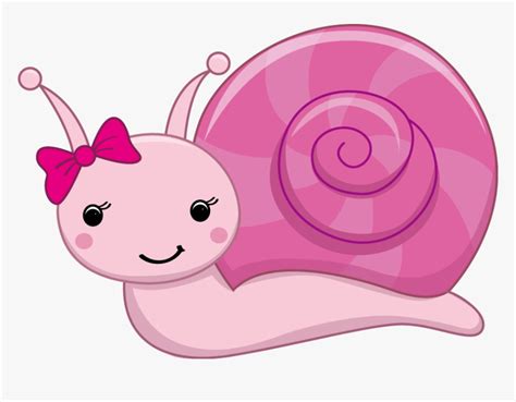 Transparent Pretty Girl Clipart - Pink Snail Clipart, HD Png Download - kindpng