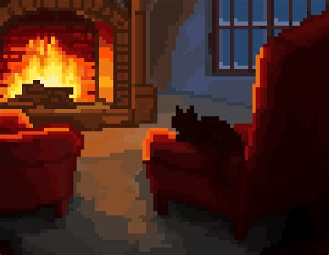 Fireplace - Daily Art Challenge - Pixilart
