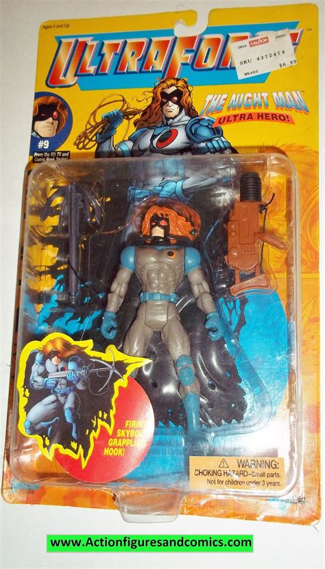 Ultraforce THE NIGHT MAN 1995 #9 galoob action figures moc mib mip ...