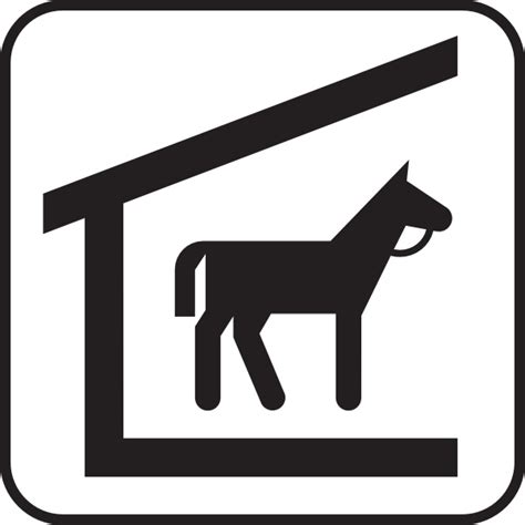 Horse Stable clip art Free vector in Open office drawing svg ( .svg ) vector illustration ...