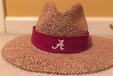 Alabama Football Coach Nick Saban Offical Nike Straw Hat | #1728068995