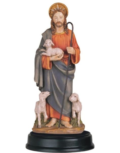 Jesus, Good Shepherd Statue (5") - Reilly's Church Supply & Gift Boutique