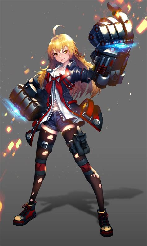 ArtStation - Gauntlet girl, Hyung Jun Lim | Anime character design, Character design, Character ...