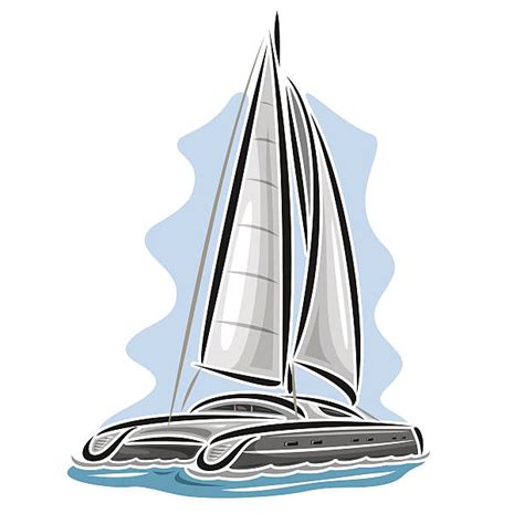 Best Catamaran Sailing Boats Illustrations, Royalty-Free Vector Graphics & Clip Art - iStock