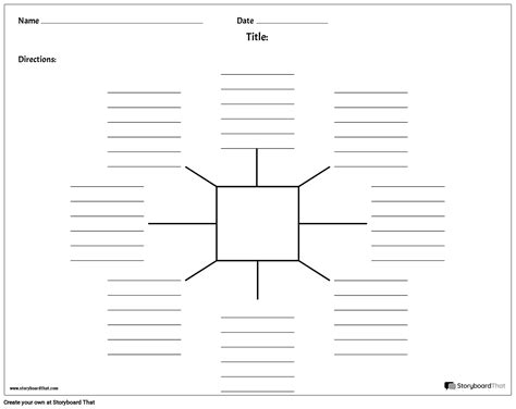 Free Spider Map Graphic Organizer Templates - Online Maker