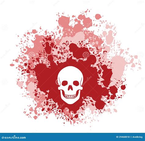 Bloody Skull stock vector. Illustration of design, death - 29468818