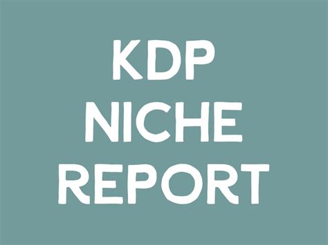 A New KDP Niche Report – Simply Side Hustle