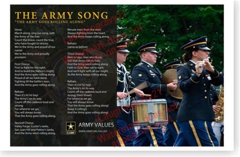 US Army The Army Song 2018 Poster | eBay