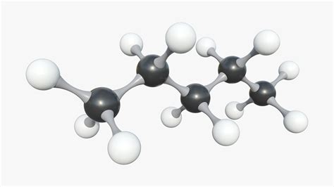 3D model Pentane Molecule With PBR 4K 8K - TurboSquid 1945140