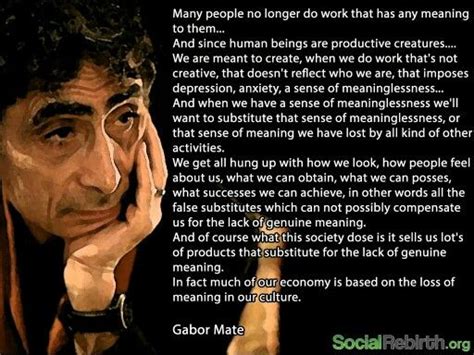 Gabor Mate on the system | Gabor mate, Mate quotes, How to know