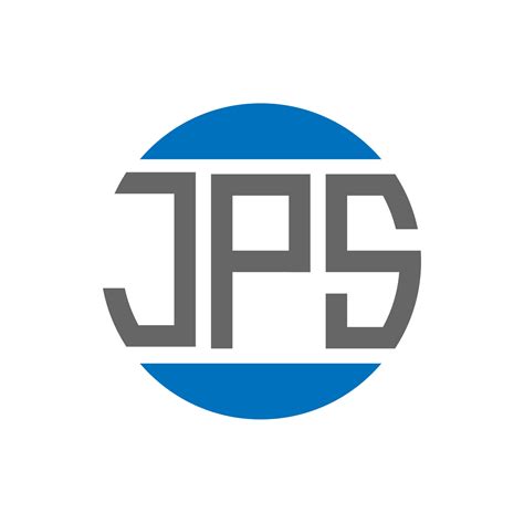 JPS letter logo design on white background. JPS creative initials circle logo concept. JPS ...