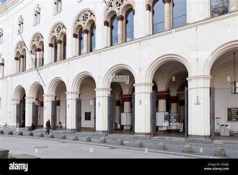 Entrance of the Ludwig-Maximilians-University, Munich, Bavaria, Germany ...