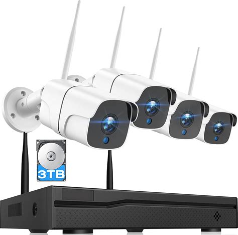 Wireless Security Camera System, 3TB Hard Drive Pre-Installed, 8CH ...