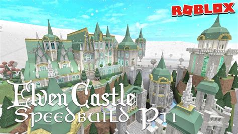 Elven Castle Speedbuild Part (1) | Bloxburg - YouTube