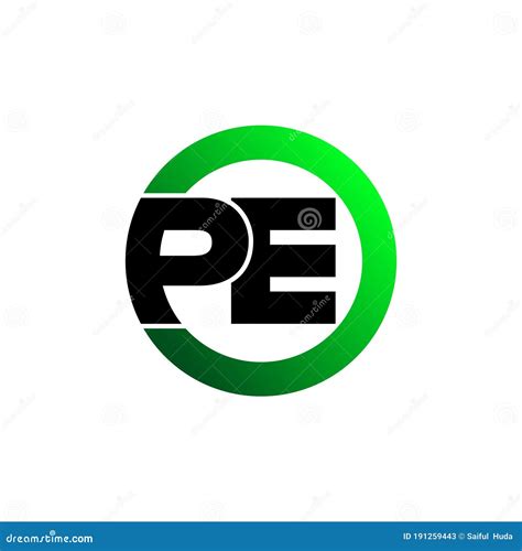 Letter PE Monogram Logo Icon Design Vector. Stock Vector - Illustration ...