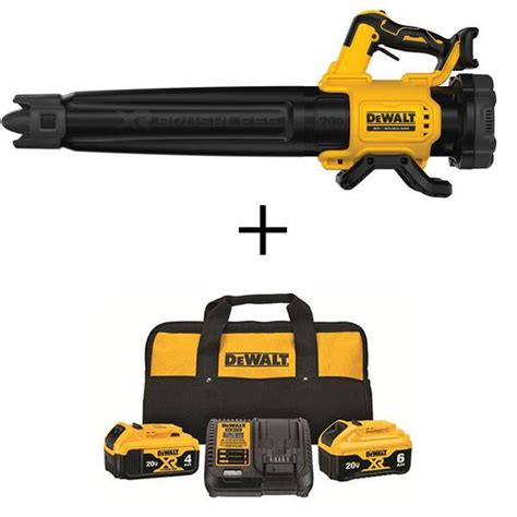 DEWALT 20V MAX 125 MPH 450 CFM Cordless Battery Powered Handheld Leaf ...