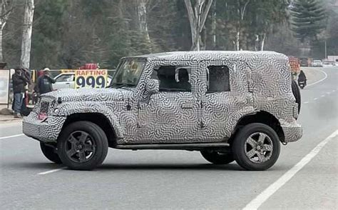 Upcoming Mahindra Thar 5 Door - More Details From New Spy Shots