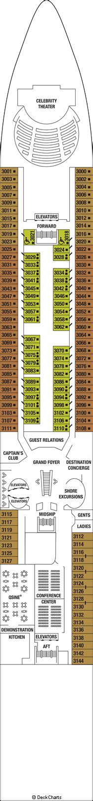 Celebrity Constellation Deck Plans: Ship Layout, Staterooms & Map ...