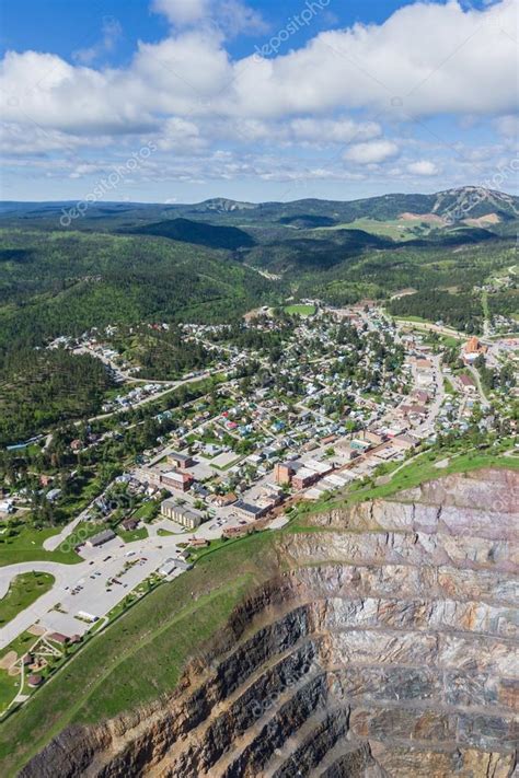 Aerial view of Lead South Dakota — Stock Photo © wollertz #49139879