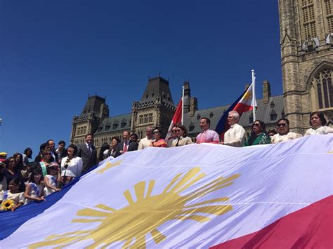 The Philippine Reporter - PH flag raising in Parliament Hill