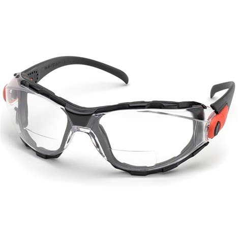 Delta Plus Go-Specs Bifocal Safety Glasses Black Frame Clear Anti-Fog Lens | eBay