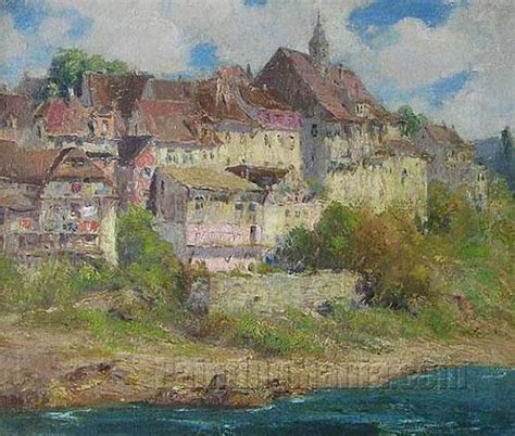 French Village Scene - Colin Campbell Cooper Paintings