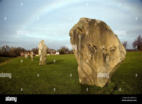 Sarsen standing stones in the Avebury Megalithic stone circle, Wiltshire, UK Stock Photo - Alamy