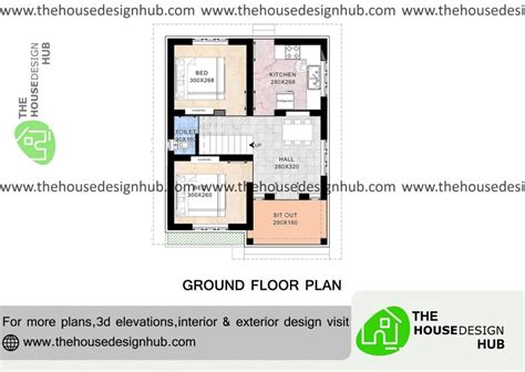 21 X 27 Ft Two Bhk Home Design Under 600 Sq Ft | The House Design Hub