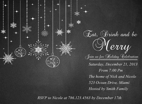 Christmas party invitation Printable Holiday by chalkboarddesign, $9.99 | Christmas party ...