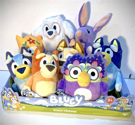 Disney Bluey & Friends Plush U PICK Winton Lucky Lila Rusty Mum Dad ...