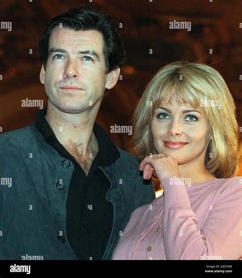 FILE 1995-11-29 Actors Pierce Brosnan and Izabella Scorupco in ...