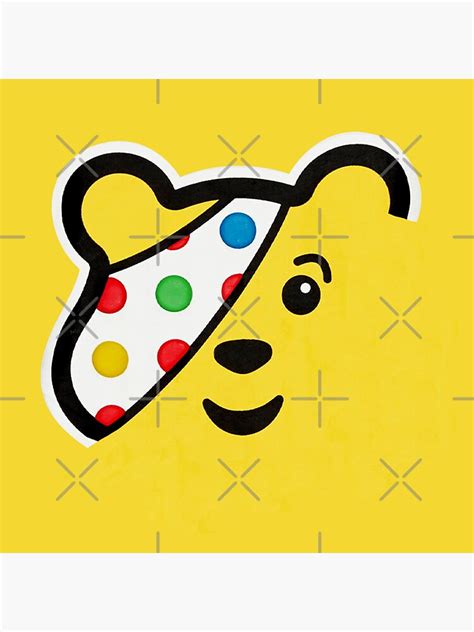 "Pudsey Bear - Children in Need - Made In Pudsey -Pudsey Bear -Pudsey Super Hero Gift" Sticker ...